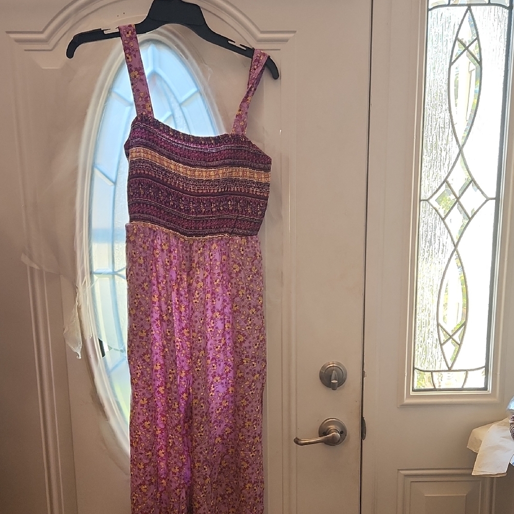 Purple Floral Jumpsuit Nwt